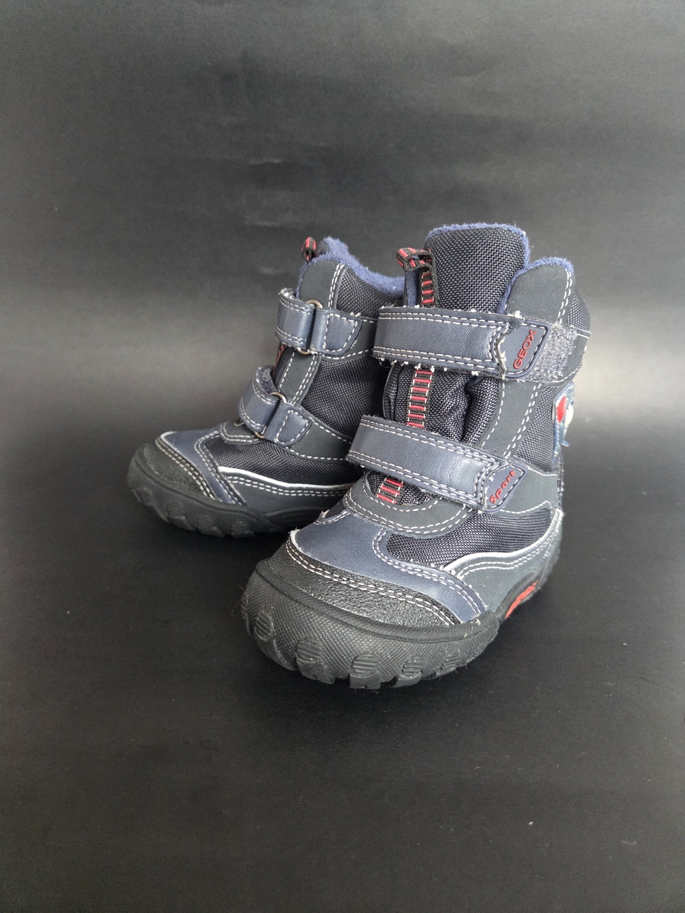Geox Amphibiox Infant Winter Snow Boots Blue with Light Up feature Size US 6.5
